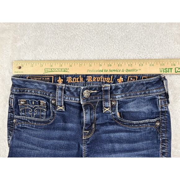 Rock Revival Jeans Women’s 28 Jessica Skinny Fit Blue Denim - Picture 4 of 10